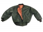 Bomber dzseki (Fekete, zöld)